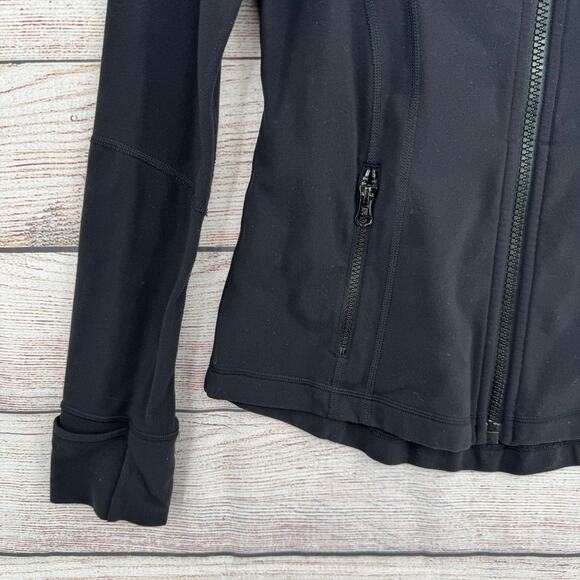 Lululemon Full Zip Define Jacket Womens 10 Black 2 Pocket Stretch Running - Picture 5 of 12